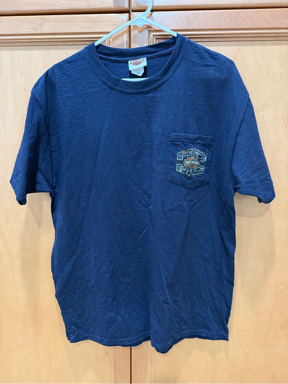 Barnett El Paso - Harley-Davidson Dark Blue Short Sleeve Pocket Tee logo